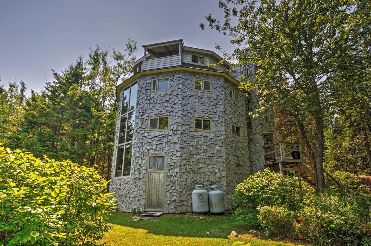 Dragonwood Castle On Waterfront With Stunning View Villa Prospect Harbor Exterior photo